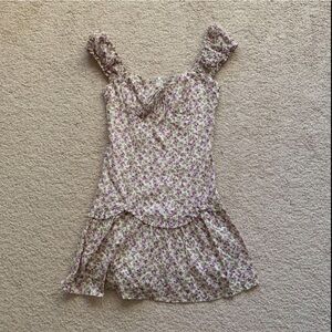 Sundae Muse purple floral dress